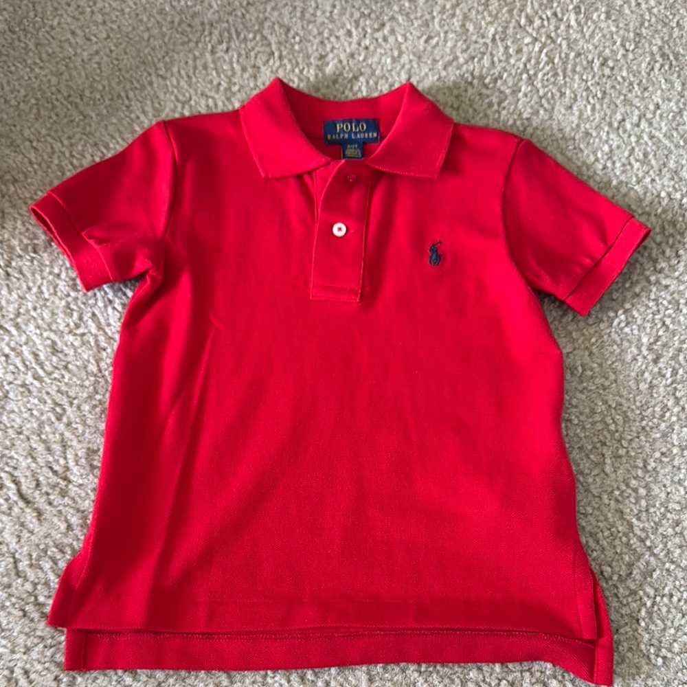 Polo by Ralph Lauren Red Polo Shirt Classic Style